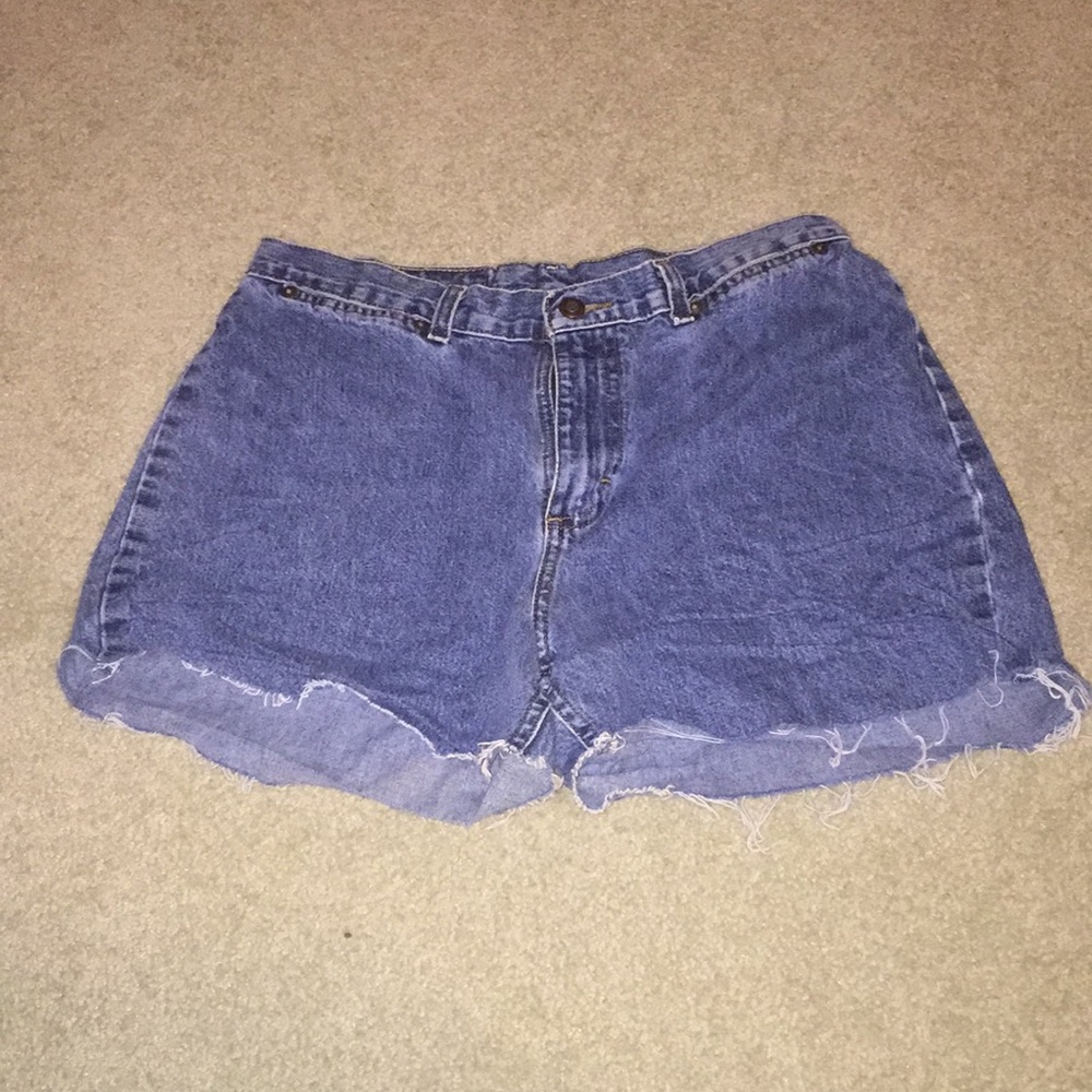 Homemade High-Waisted Denim Shorts